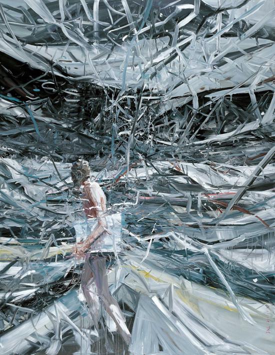 贾蔼力《疯景》油彩画布 267×200cm 2007年作
