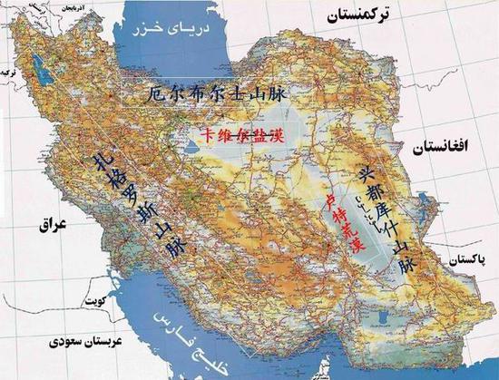伊朗高原位置图