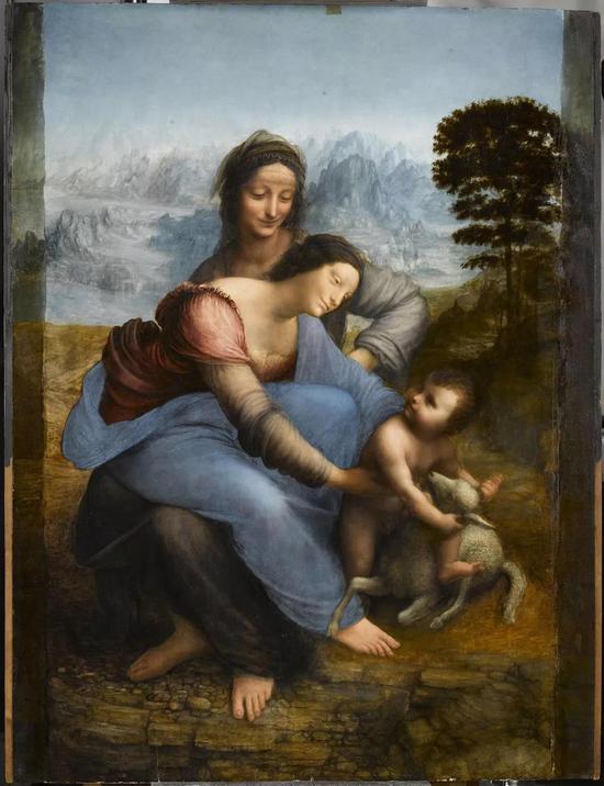 达芬奇《圣母子与圣安妮》1510 图片：Courtesy musée du Louvre ? RMN/ RenéGabriel Ojéda