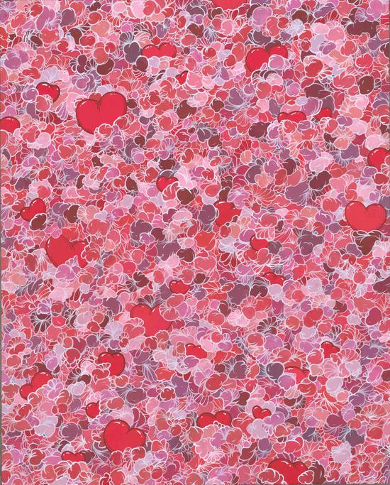 《LOVE》布面丙烯100×80cm 2019 亢世新