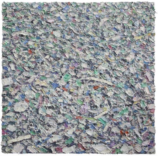 王小双作品 城墟 10-80x80 布面油画 2017