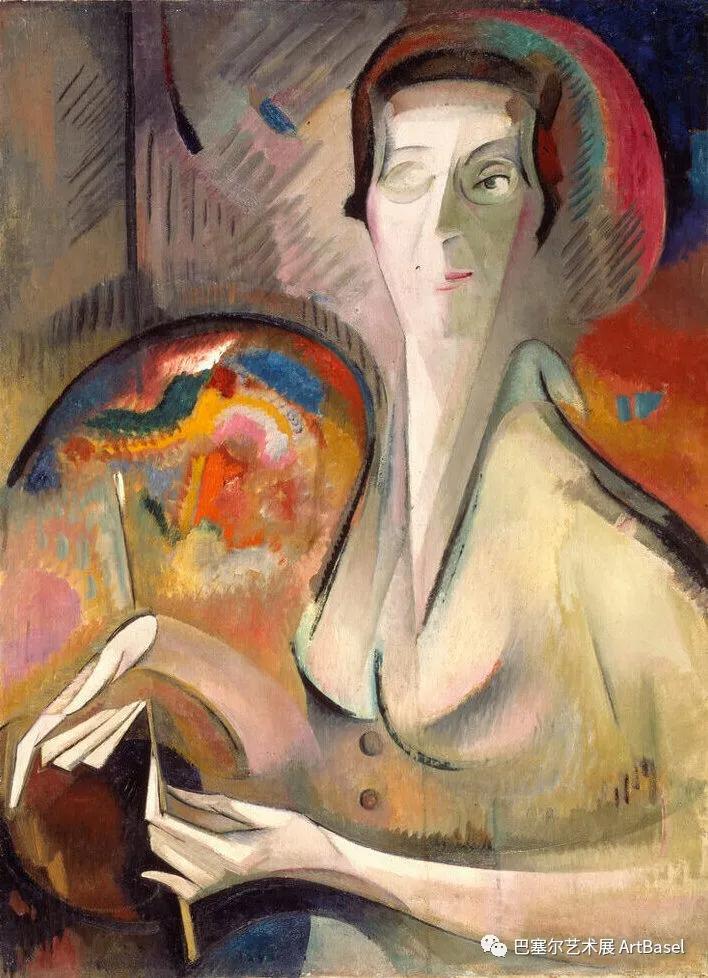《Self-Portrait》（1917），Alice Bailly，图片由美国国家妇女艺术博物馆（National Museum of Women in the Arts）提供