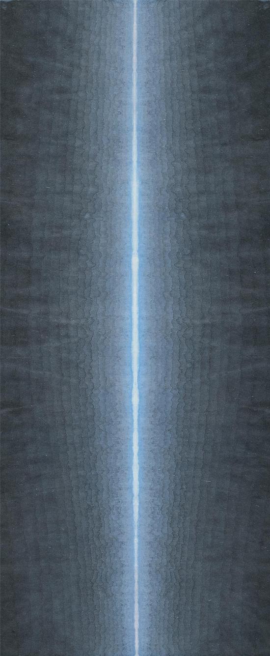 有顷之三-68×28cm-宣纸水墨，矿物质色，水彩