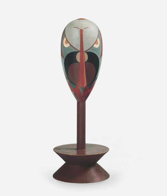 苏菲·陶柏-阿尔普，《Untitled （Dada Head， Portrait of Hans Arp）》，1918年