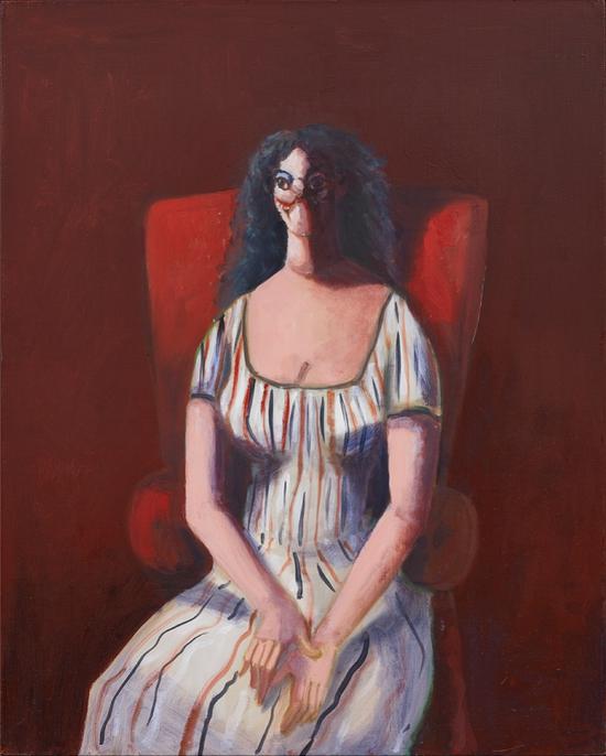 乔治·康多《红色椅子上的女人》（2007年作）