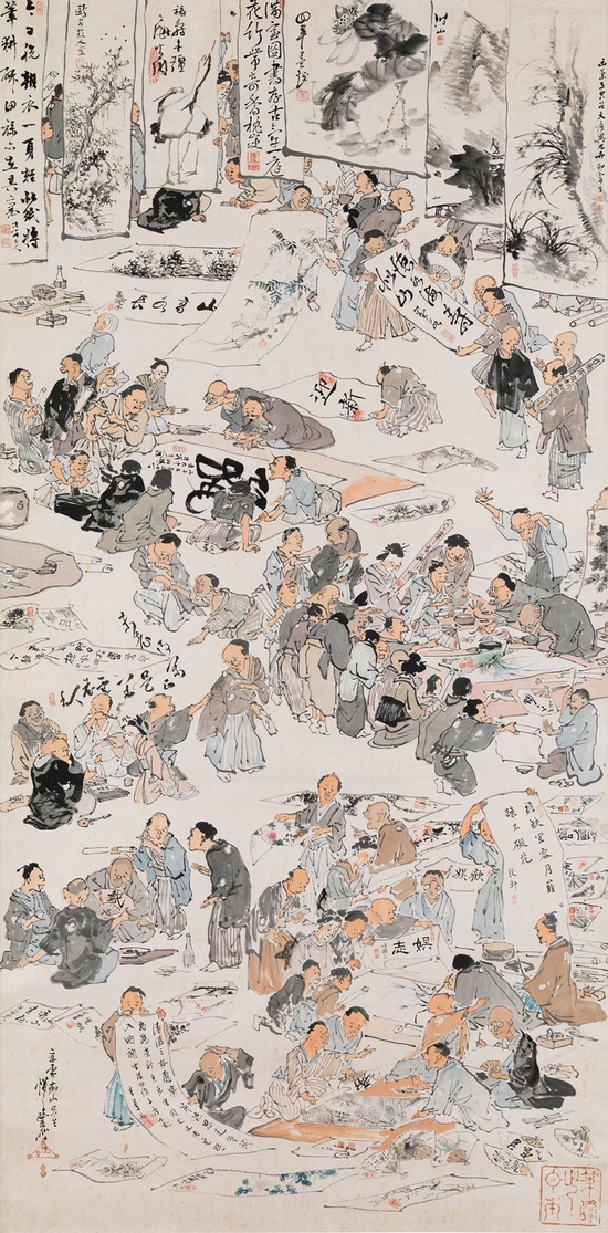河锅晓斋等，《书画家会》（Shogakai），约1876年5月—1878年春