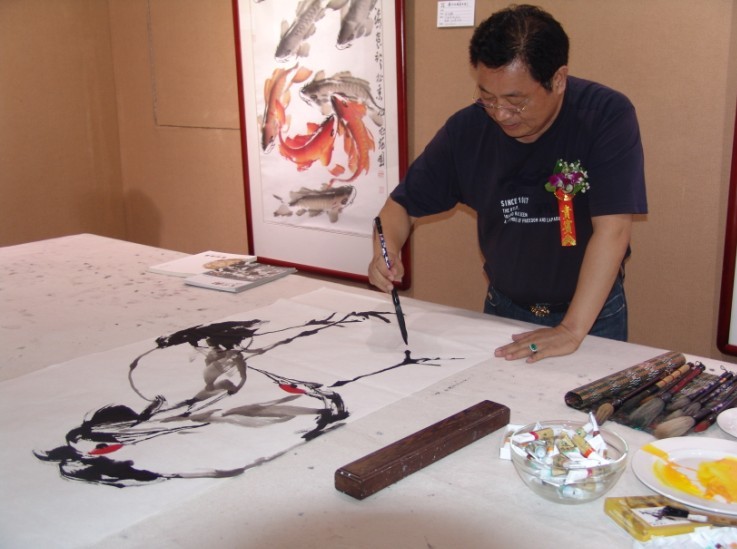 "国家一级美术师——中国著名画家朱法鹏首次油画展"在厦门张雄书画院