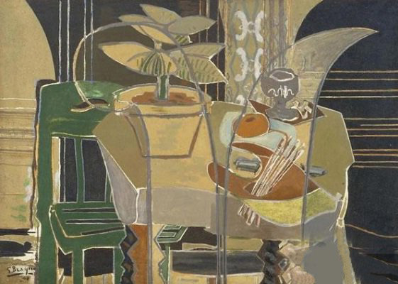 《Large Interior with Palette》 1942