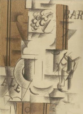 《Fruit Dish and Glass》 1912