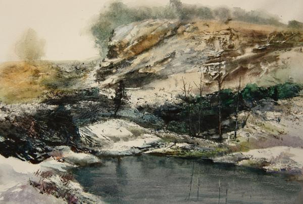 《雪景》 房敏 50*33cm 2004年