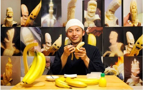 趣味香蕉雕刻