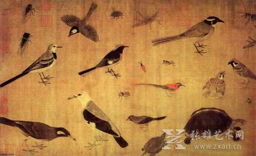 《珍禽写生图》