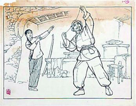 荣宝斋春拍《白毛女》连环画手稿