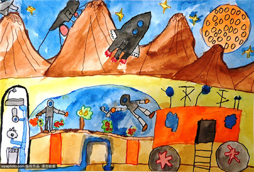 “人类在太空”主题青少年艺术大赛