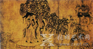 陆探微《洛神赋图》，美国弗利尔美术馆藏