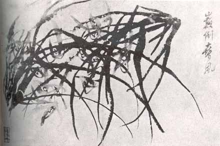 玉青璞指独道:《颠倒春风·兰花图》之李方膺意写生态