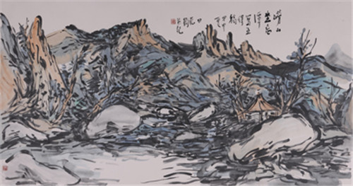 范扬 崂山坐忘潭 