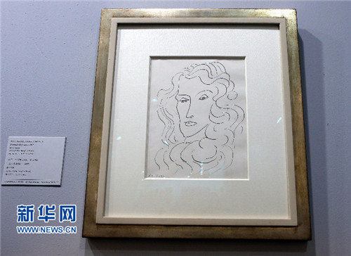 亨利·马蒂斯1942年素描作品《女人的画像》
