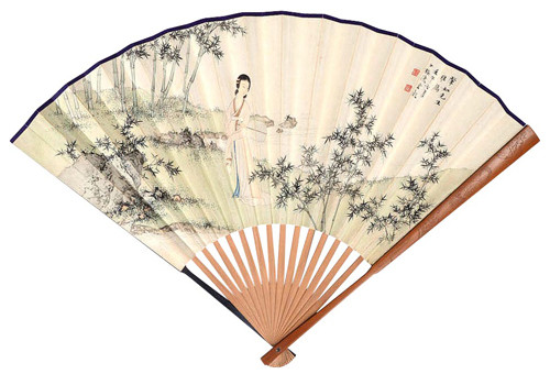 陈少梅《 竹溪清兴》