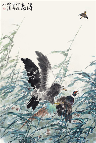 萧朗《得志图》  