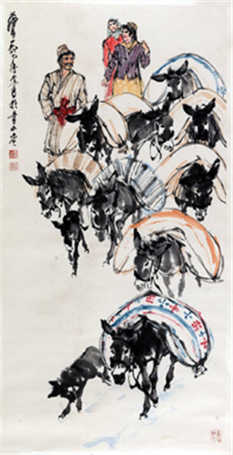 黄胄《运粮图》