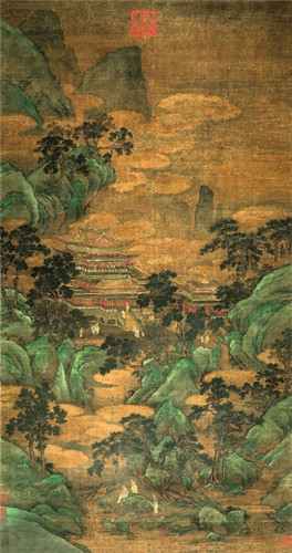 仇英 《仙山楼阁图》