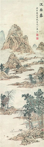  陆治 《江南春》局部 