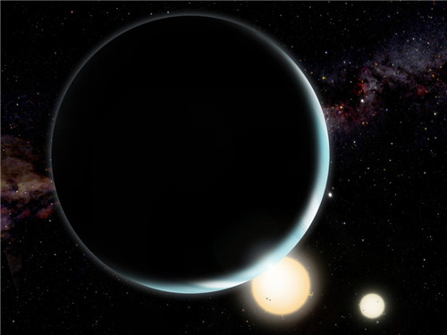 艺术家们绘制系外行星的艺术构想图