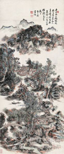 黄宾虹《南高峰小景》