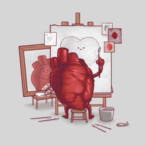 诙谐插画：看到生活的另一面