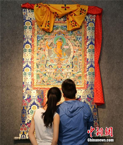 第二届少数民族书画摄影唐卡展在甘肃兰州举办 