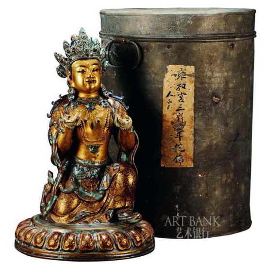 清乾隆 炉钧釉描金佛像（北京保利）文 王瑾