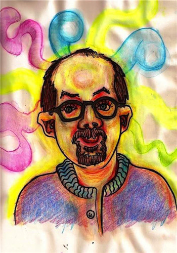 艺术家吃13种药物画出癫疯自画像