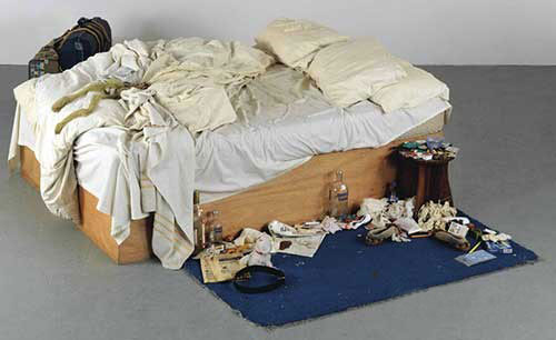 　　翠西·艾敏(Tracey Emin)《我的床》以254.65万英镑成交