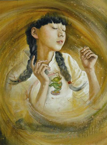 雷凌华油画作品《午后》