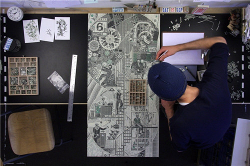 美艺术家用美钞创作令人惊叹的拼贴画