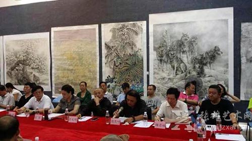中国美术家协会第十二届全国美展巡视团一行来到海南