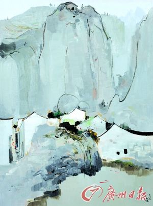   吴冠中 山城鱼池