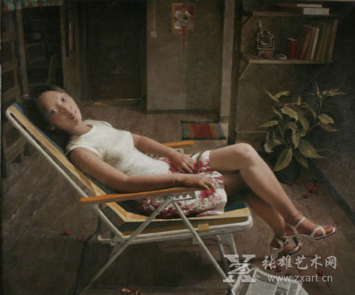 李云起-《风铃》-100×120cm-布面油画-2007