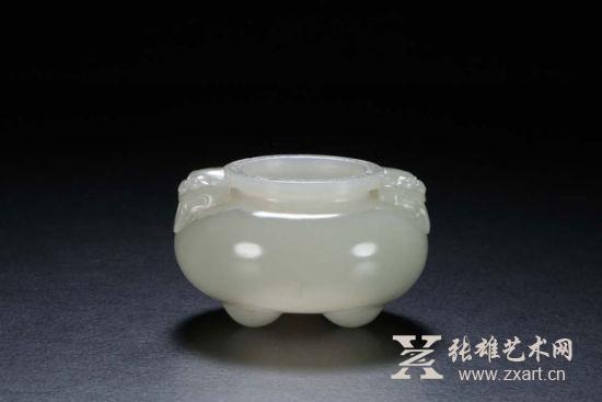   　名称：和田玉籽料香炉 规格：5.6*5.6*5.2cm 71g