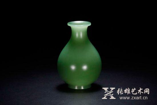 名称：碧玉玉壶春瓶 规格：7.7*5.3*5.3cm 98g