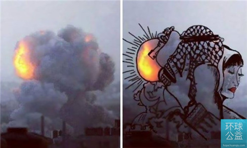 艺术家利用爆炸烟雾创作漫画式作品 