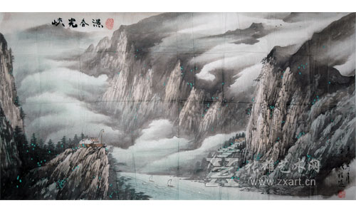 程远-峡光春景