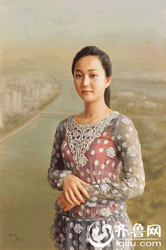 崔昌浩《大同江的歌声》布面油画
