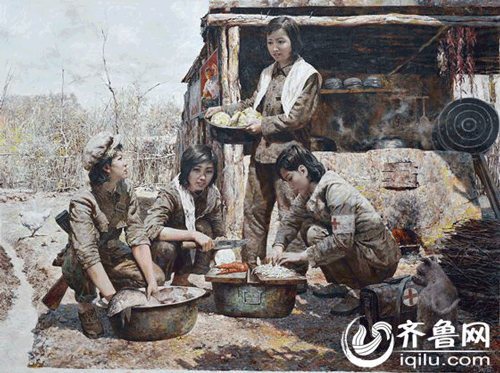 安哲男 《青春之歌》布面油画 