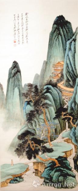   张大千“青绿山水”