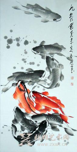 当代画家朱法鹏作品