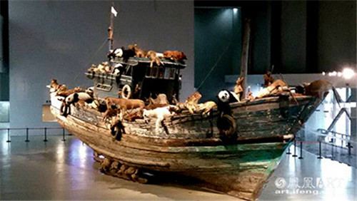 《九级浪》个展展览现场作品《九级浪》
