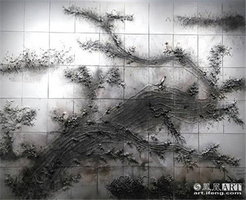 《九级浪》个展展览现场作品《春夏秋冬》部分图