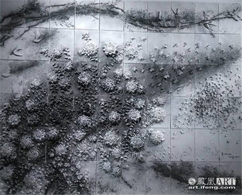 《九级浪》个展展览现场作品《春夏秋冬》部分图